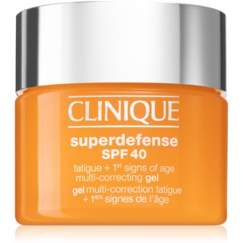 Clinique Superdefense™ SPF 40 Fatigue + 1st Signs of Age Multi Correcting Gel Crema impotriva primelor semne de imbatranire pentru toate tipurile de ten-Clinique