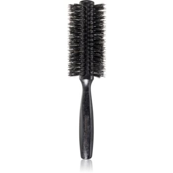 Janeke Black Line Tumbled Wood Hairbrush Ø 55mm perie rotundă pentru păr cu peri de nailon și de mistreț-Janeke