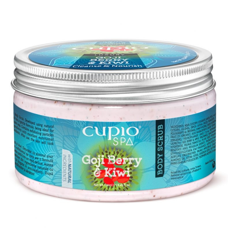Cupio Body Scrub Organic Goji Berry&Kiwi 250ml-Cupio