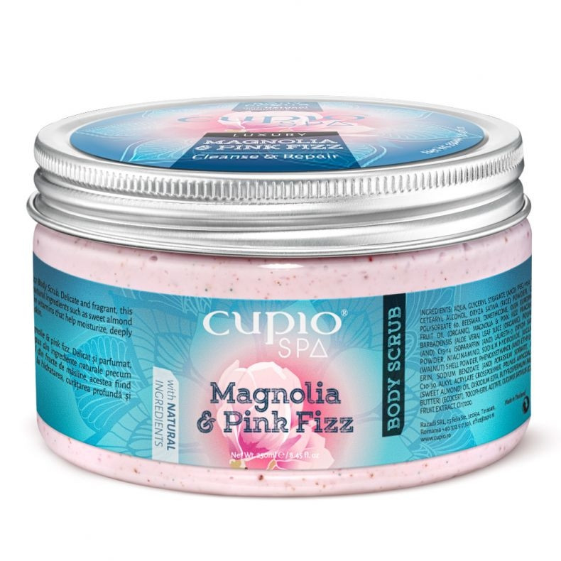 Cupio Body Scrub Organic Magnolie&Pink Fizz 250ml-Cupio