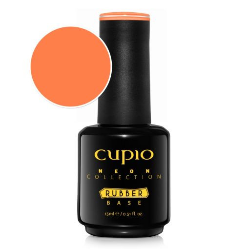Cupio Rubber Base Neon Collection - Hot Sunset 15ml-Cupio