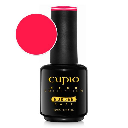 Cupio Rubber Base Neon Collection - Raspberry Mimosa 15ml-Cupio