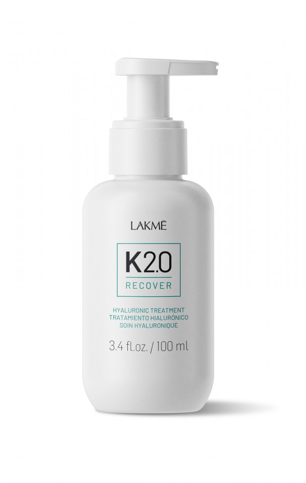Lakme K2.0 Recover Hyaluronic Treatment - Tratament pentru acasa cu acid hialuronic pentru reparare si hidratare in profunzime 100ml-Lakme
