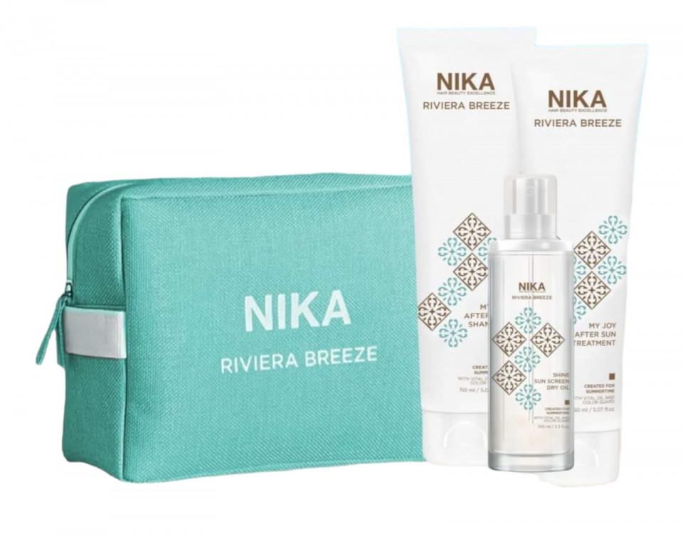 Nika Riviera Breeze Kit pentru ingrijirea parului in timpul si dupa expunerea la soare-Nika